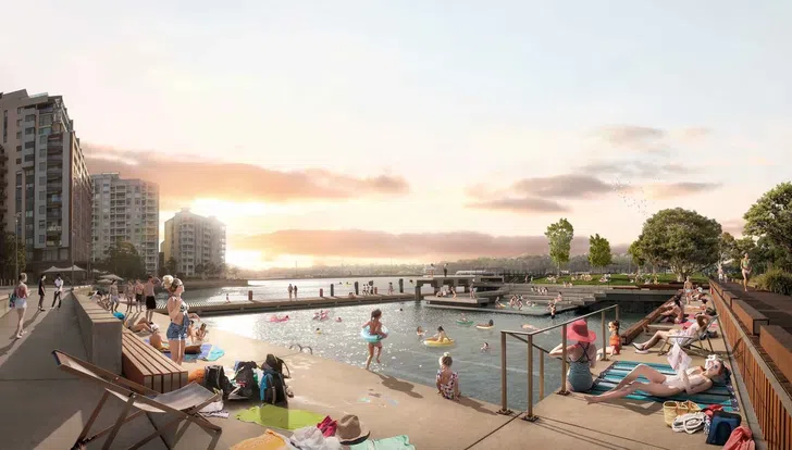 Rehabilitation of Sydney Harbour in the future could create more opportunities for recreation on the foreshore.